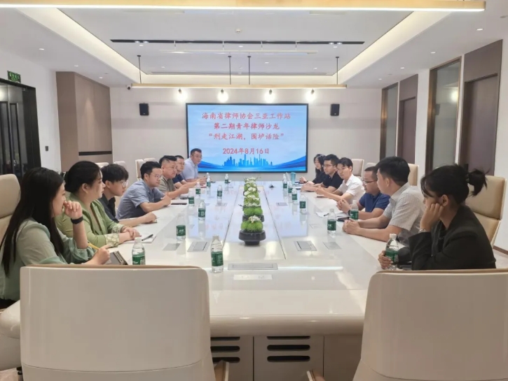 工作站動(dòng)態(tài)|“刑走江湖，圍壚話險(xiǎn)” ——海南省律師協(xié)會(huì)三亞工作站舉辦第二期青年律師沙龍